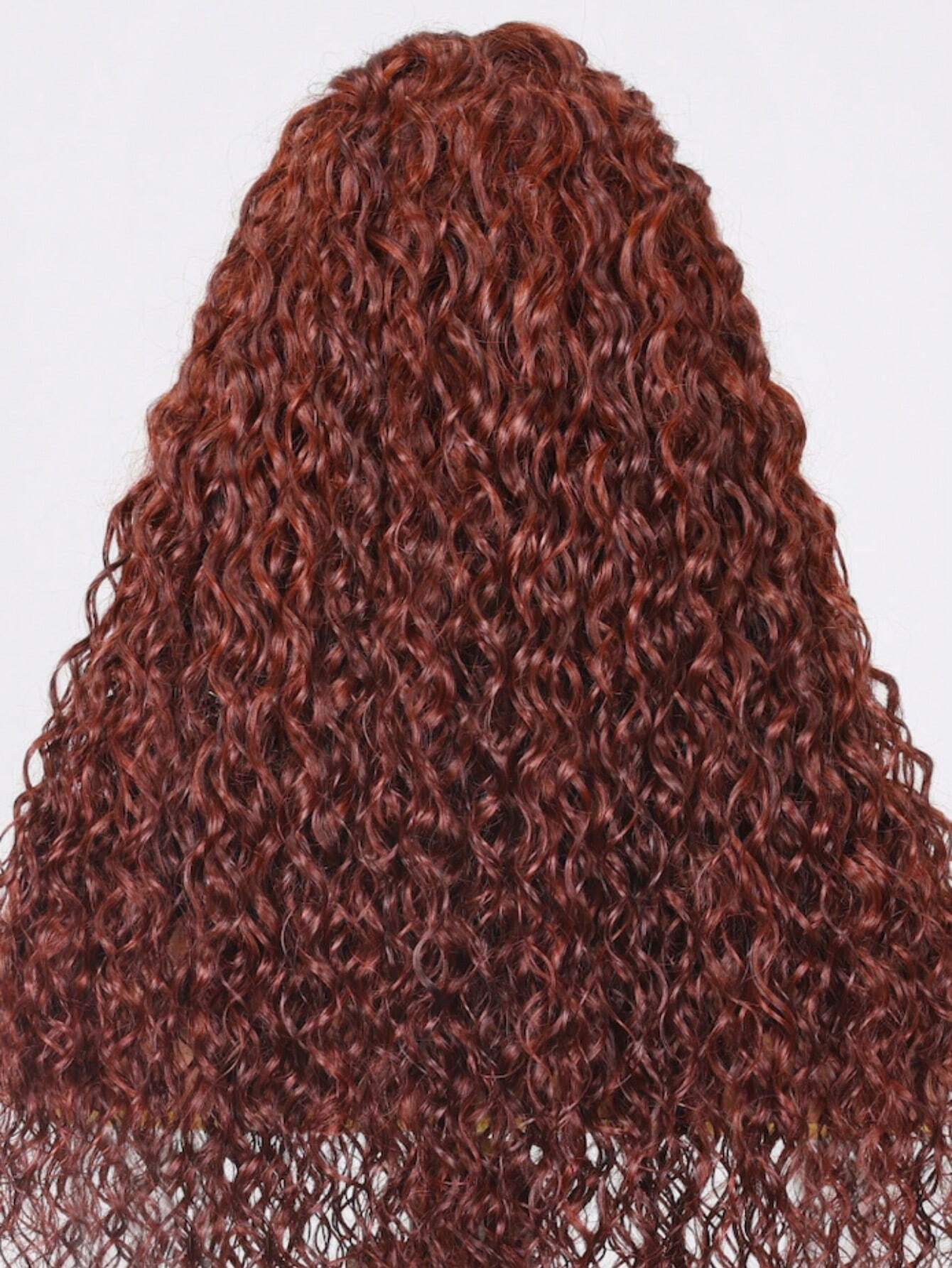 7x5 Bye Bye Knots Glueless Wig Pre Bleached Pre Cut Lace Closure Wig Reddish Brown Water Wave 100% Human Hair Wig Pre Bleached Pre Plucked Wear Go Wig