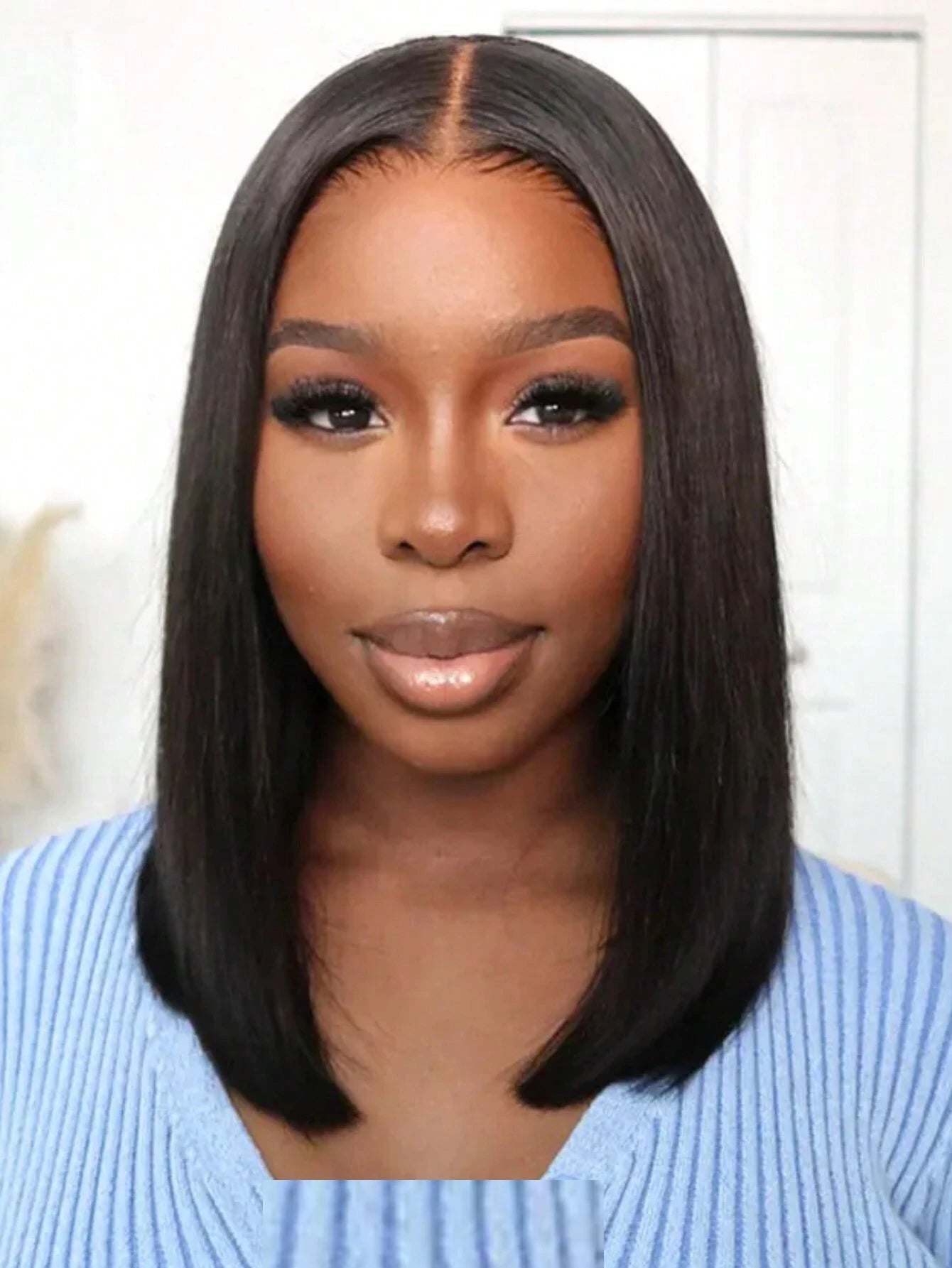 13x4 Lace Front Wig Human Hair Straight Bob Wig Pre Cut Pre Bleached Pre Plucked Lace Frontal Wig 150% Density