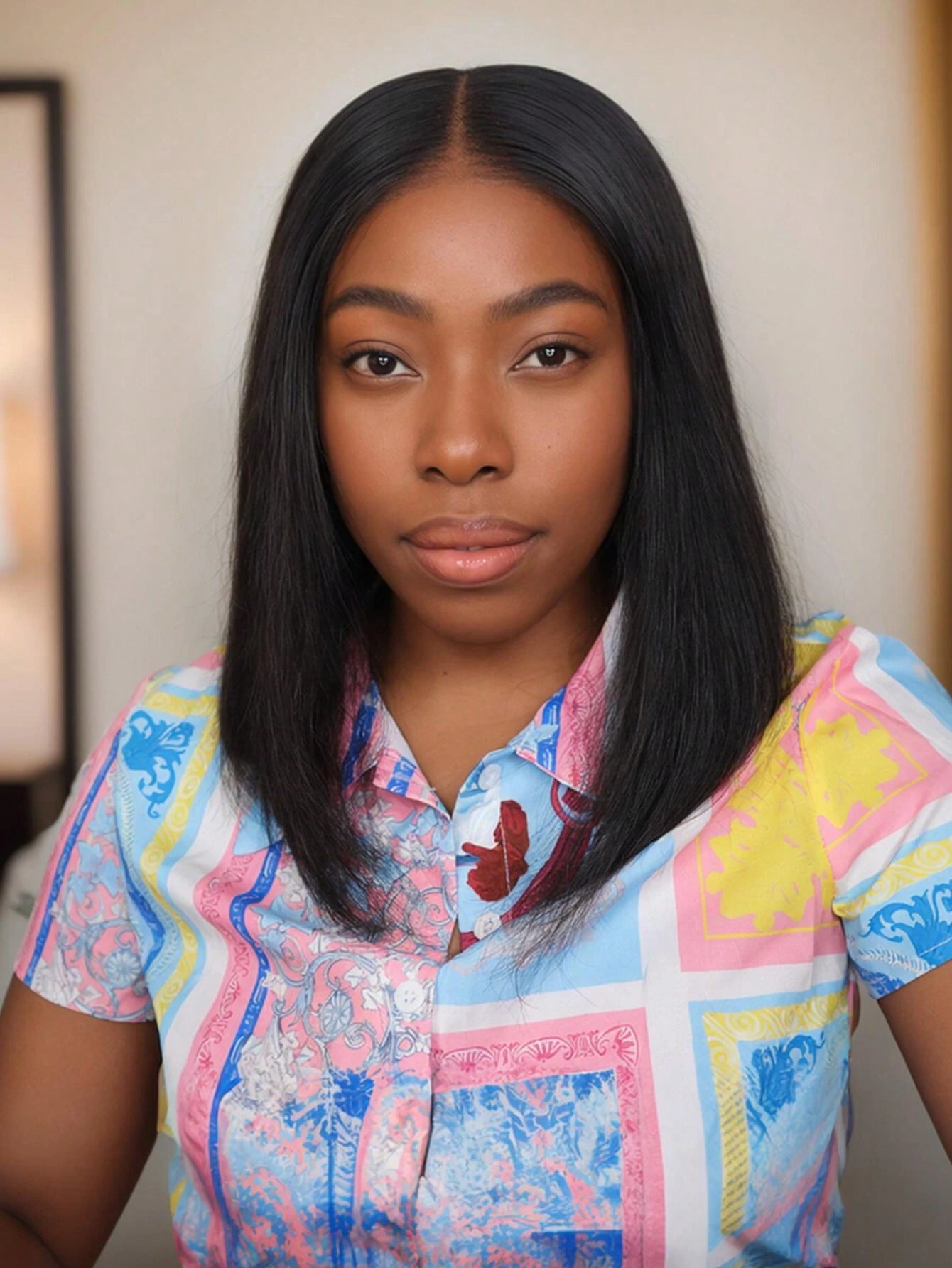 13x4 Lace Front Wig Human Hair Straight Bob Wig Pre Cut Pre Bleached Pre Plucked Lace Frontal Wig 150% Density