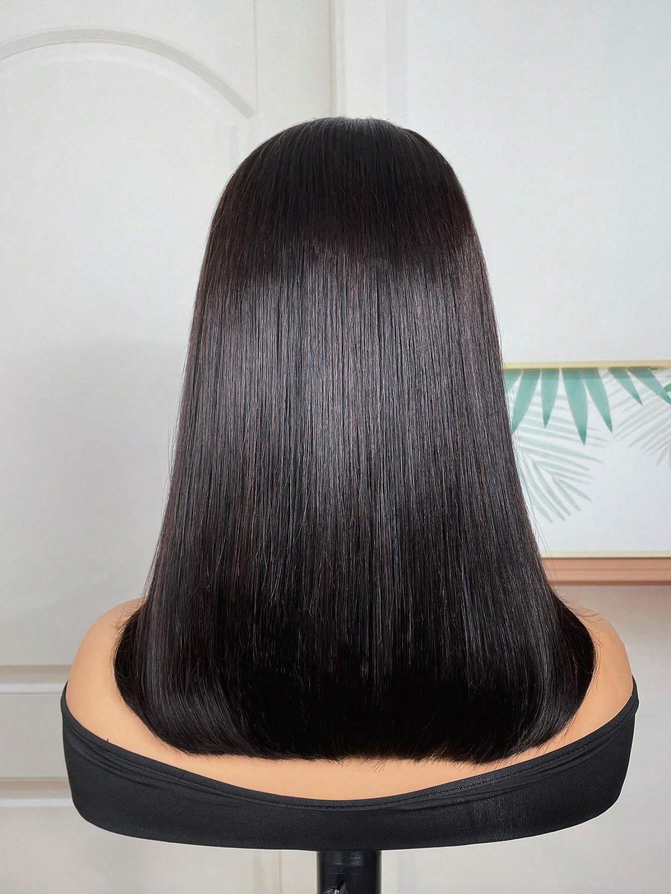 13x4 Lace Front Wig Human Hair Straight Bob Wig Pre Cut Pre Bleached Pre Plucked Lace Frontal Wig 150% Density