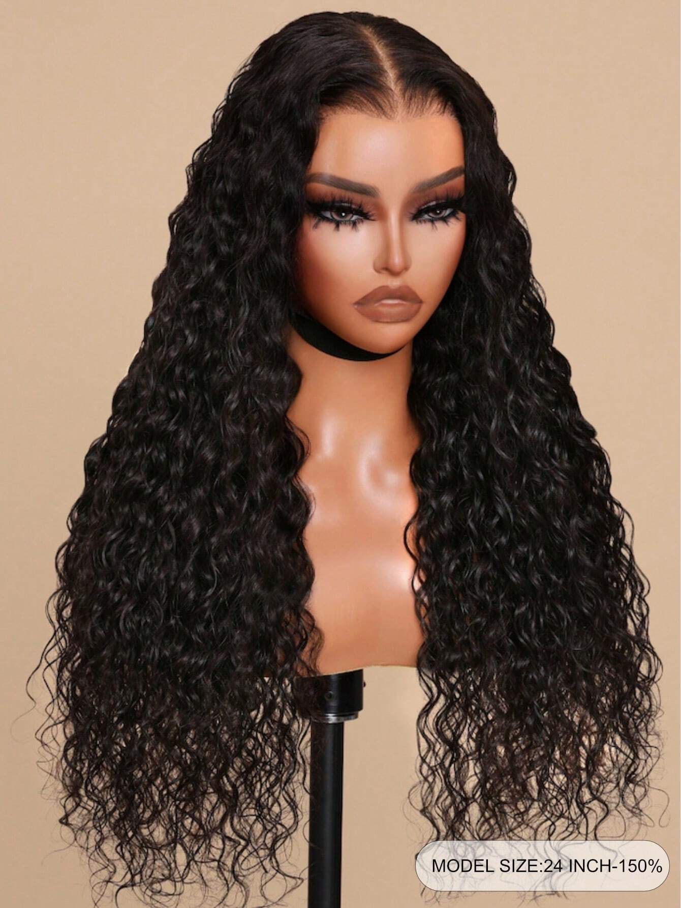 13x4 Lace Frontal Wig Pre Cut Lace Invisible Knots Wig 100% Human Hair Pre Plucked Water Wave Lace Front Wig For Women
