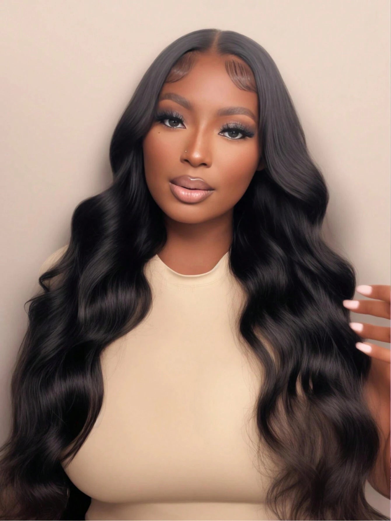 D Body Wave 13x4 Frontal Wig Pre Bleached Pre Cut Lace Front Wig Lace Front Wig With Babyhair 100% Human Hair