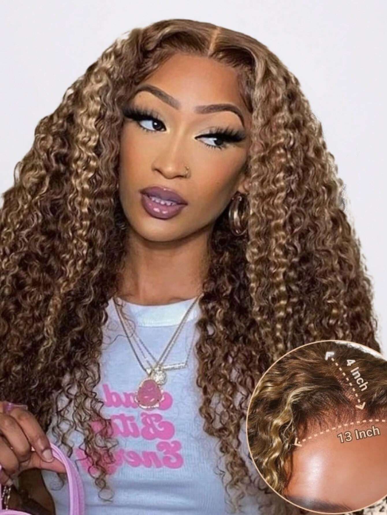 13x4 Lace Frontal Honey Blonde Highlights Pre-Everything Wig Pre Cut Lace Wig Human Hair Lace Front Wig For Women