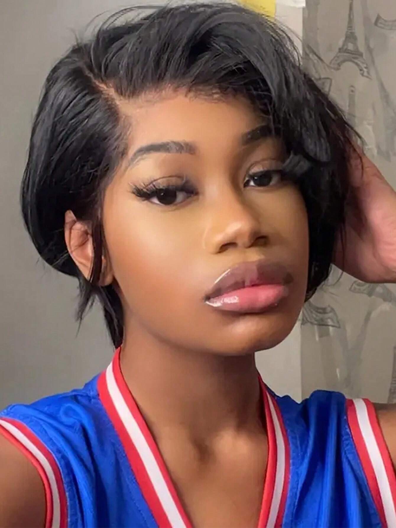 Wigs Short Pixie Cut Wigs 13*4*1 Lace Frontal Wig For Women Brazilian Human Hair Short Straight T Part Transparent Lace Front Wig Lace Wigs