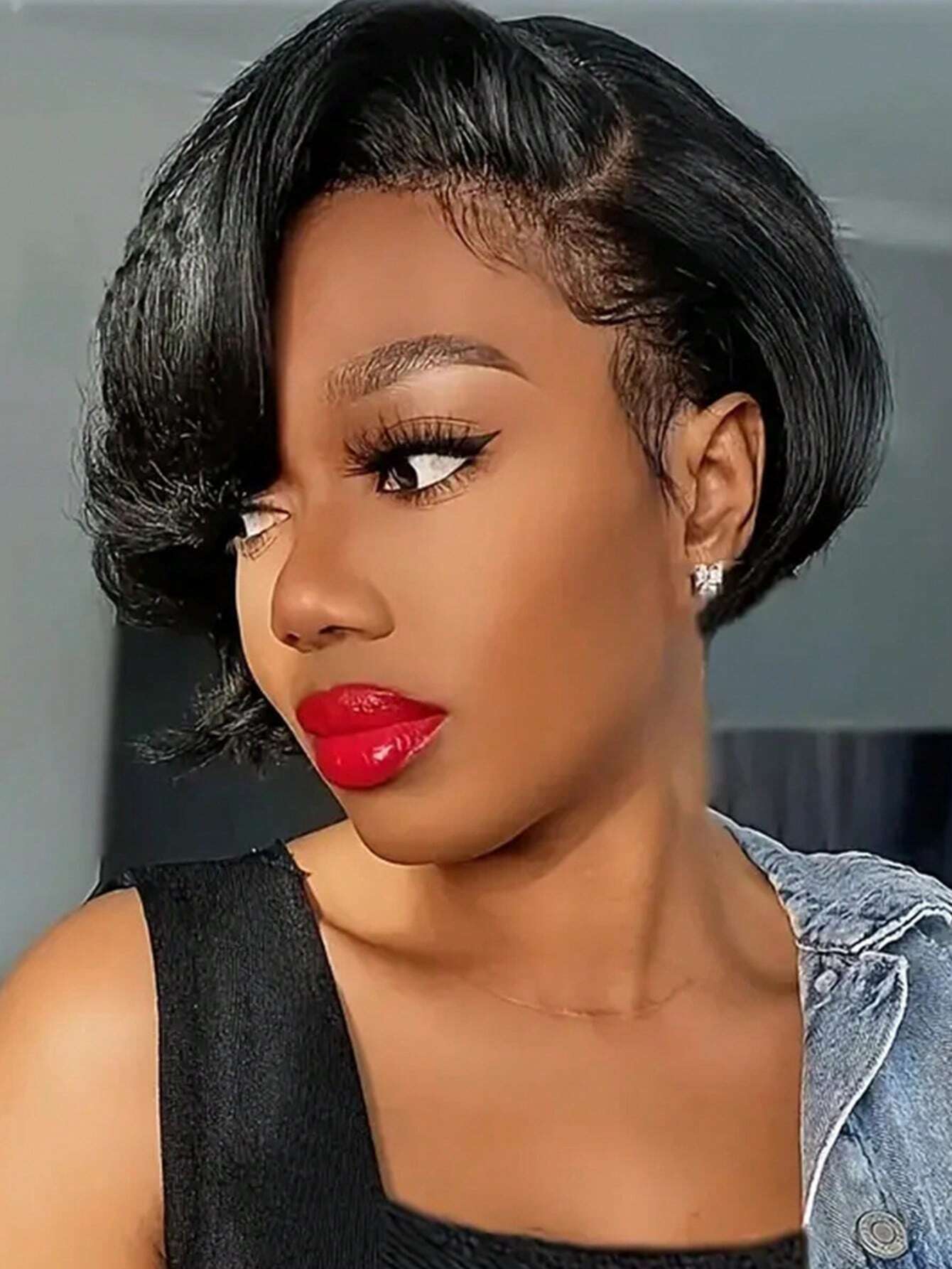Wigs Short Pixie Cut Wigs 13*4*1 Lace Frontal Wig For Women Brazilian Human Hair Short Straight T Part Transparent Lace Front Wig Lace Wigs