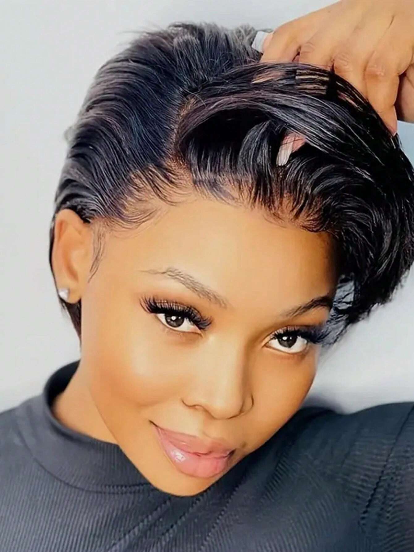 Wigs Short Pixie Cut Wigs 13*4*1 Lace Frontal Wig For Women Brazilian Human Hair Short Straight T Part Transparent Lace Front Wig Lace Wigs