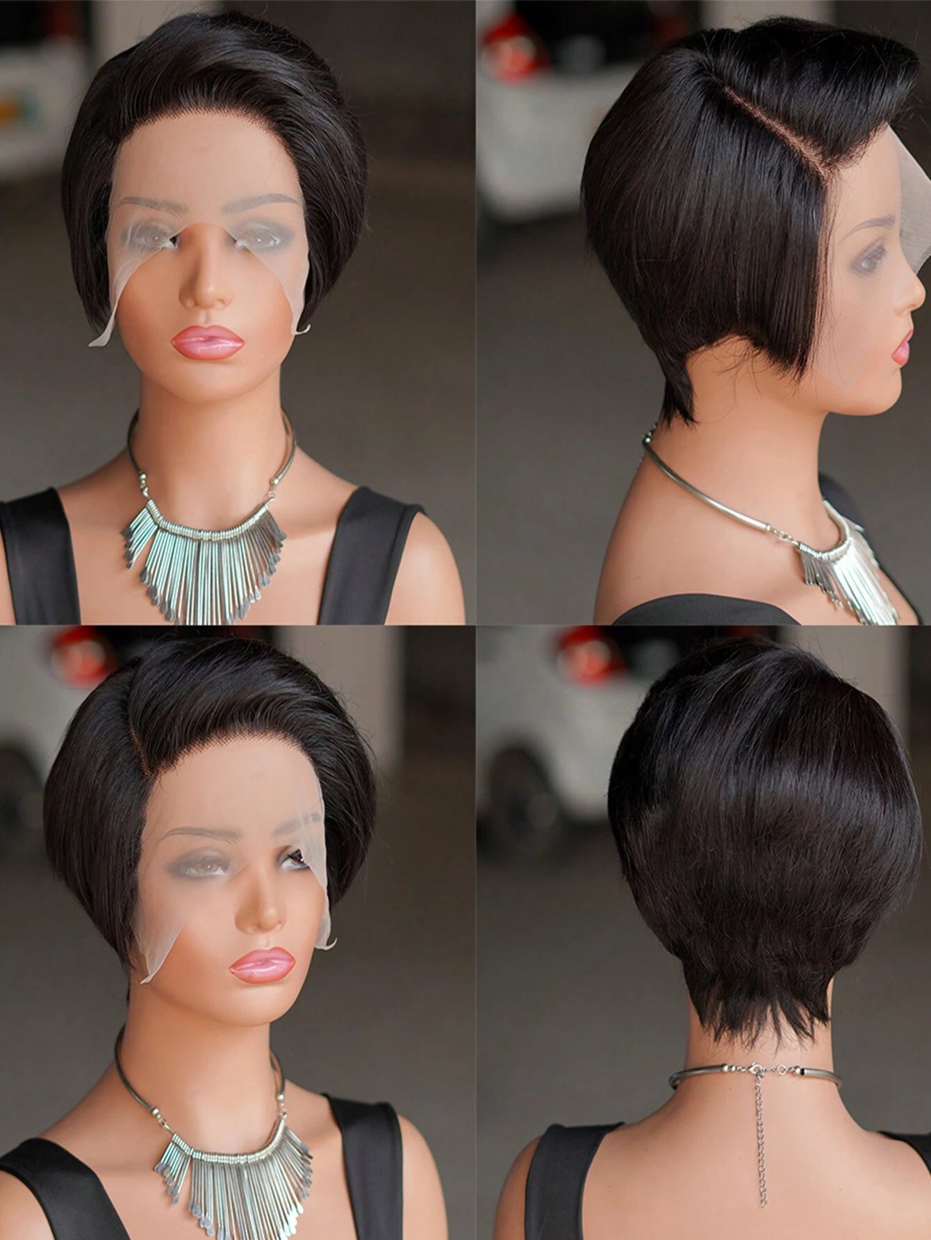 Wigs Short Pixie Cut Wigs 13*4*1 Lace Frontal Wig For Women Brazilian Human Hair Short Straight T Part Transparent Lace Front Wig Lace Wigs
