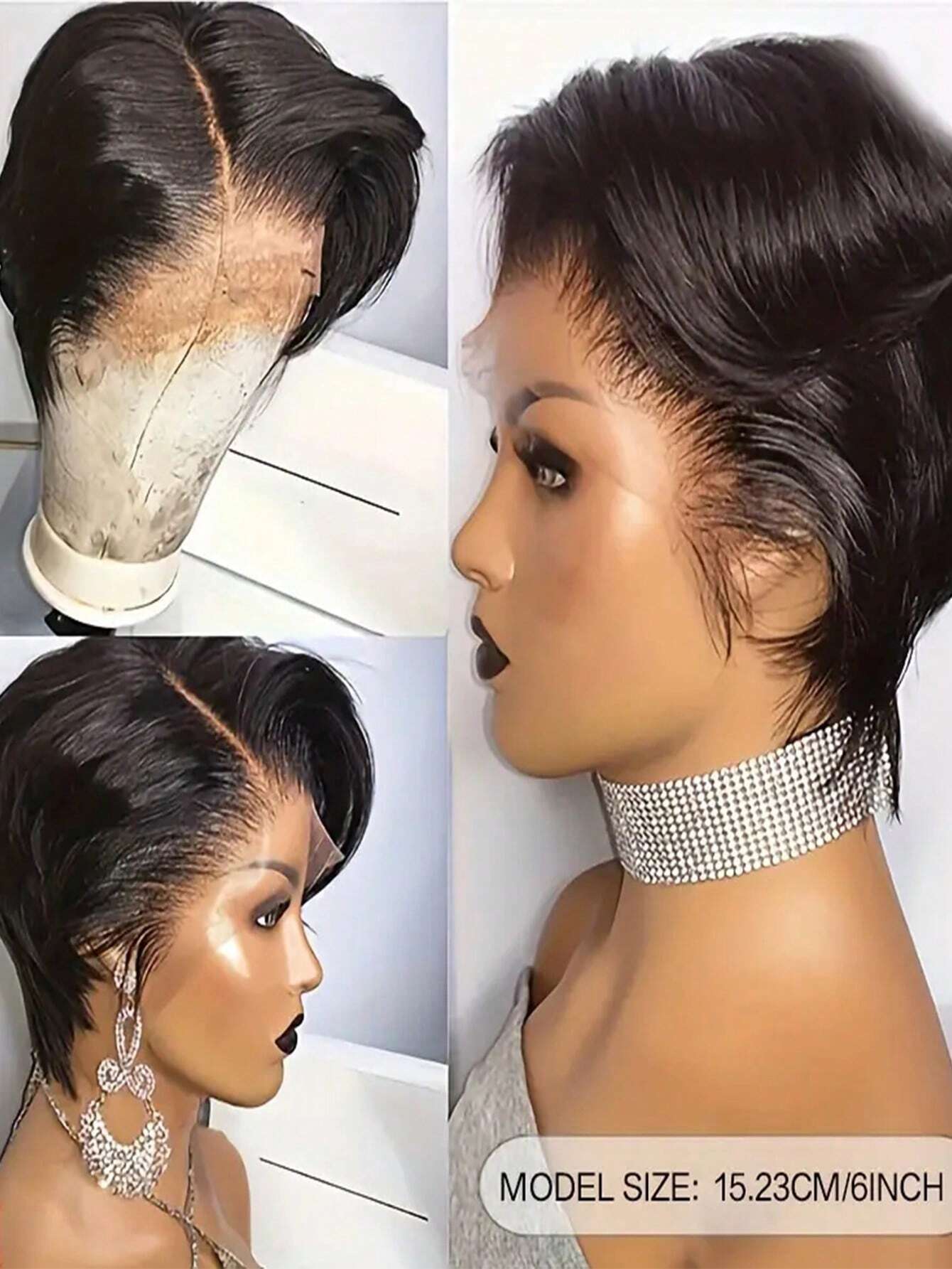 Wigs Short Pixie Cut Wigs 13*4*1 Lace Frontal Wig For Women Brazilian Human Hair Short Straight T Part Transparent Lace Front Wig Lace Wigs